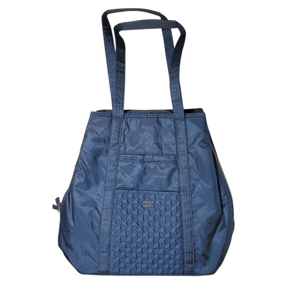 lug Navy Quilted Front Shoulder Tote